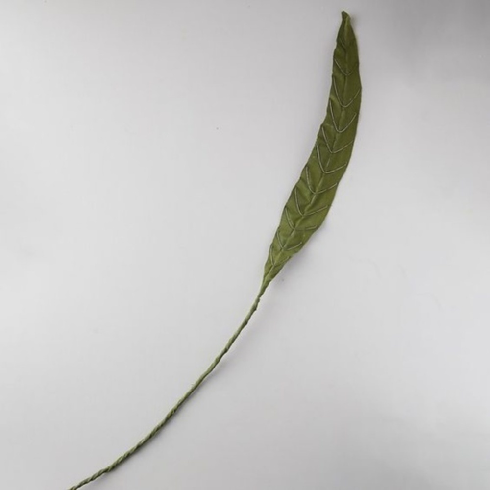 Anthropologie Canvas Cala Lilly Leaf Stem